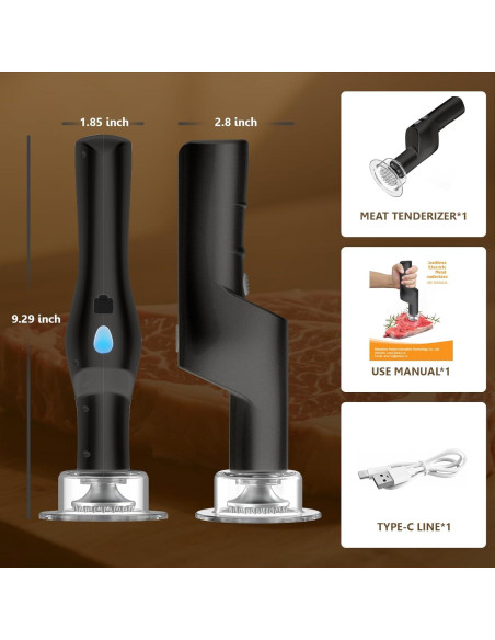 Ablandador de Carne Eléctrico YOTAN 37 Agujas Acero Inoxidable