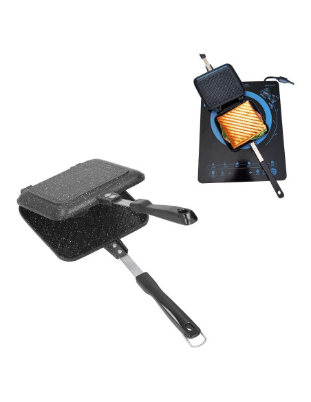 Sartén Doble Lado Cyrank de Aluminio Antiadherente 34.5cm