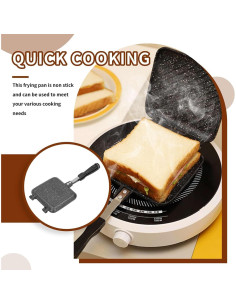 Sartén Doble Lado Cyrank de Aluminio Antiadherente 34.5cm 2