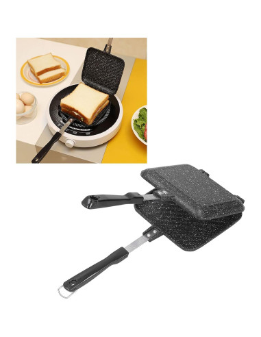 Sartén Doble Lado Cyrank de Aluminio Antiadherente 34.5cm