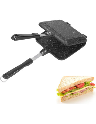 Sartén Doble Lado Cyrank de Aluminio Antiadherente 34.5cm