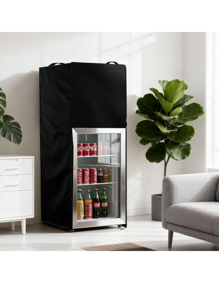 Cubierta Impermeable para Mini Nevera UUFCTY 56x58x86cm Negra