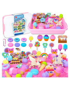 Kit de Arena Mágica SMILESSKIDDO - Tienda de Helados Unicornio 0.99kg