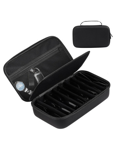 Funda Dura para Gafas AUTOARK MKAW021, 8 Gafas, Negro