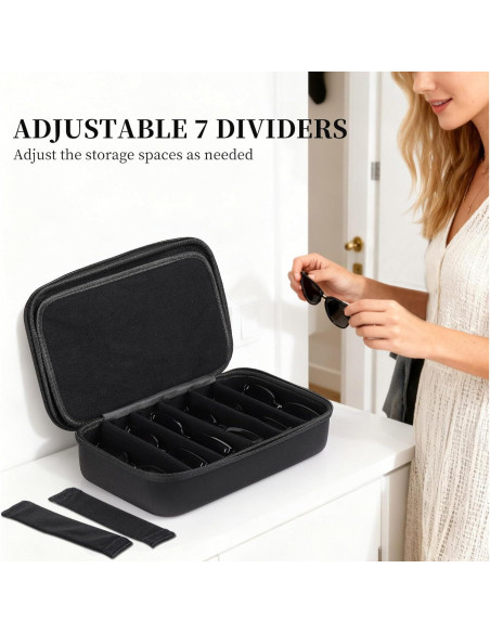 Funda Dura para Gafas AUTOARK MKAW021, 8 Gafas, Negro