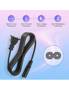 Cable de Alimentación 1.83m W&T para Altavoces TRIBIT StormBox Blast 2 2