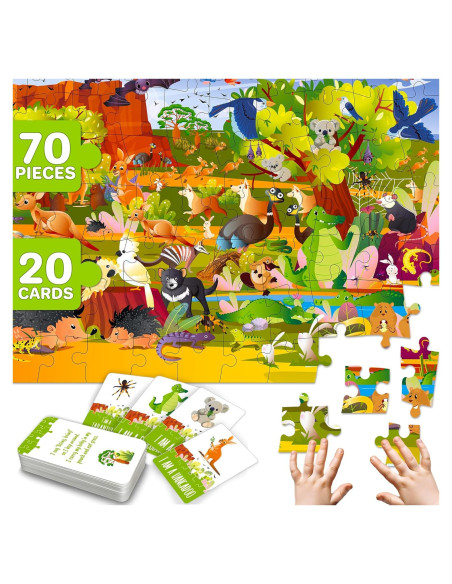 Puzzle Quokka 70 Piezas Buscar y Encontrar para Niños Puzzle Quokka 70 Piezas Buscar y Encontrar para Niños