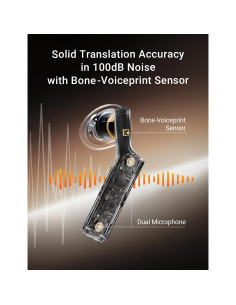 Auriculares de Traducción Timekettle W4 Oro, 42 Idiomas, IA 2