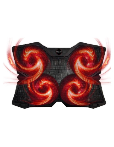 Enfriador de Laptop Xtrempro 11148, 4 Ventiladores LED, 43.18 cm