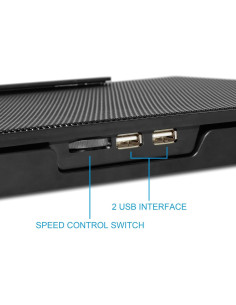 Enfriador de Laptop Xtrempro 11148, 4 Ventiladores LED, 43.18 cm 2