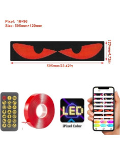 Luces LED Ojos del Diablo Ctopkatuo para Autos Extra Grande 2