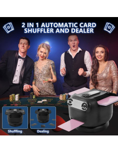 Barajador Automático 2-en-1 Chominty para 1-8 Jugadores 2