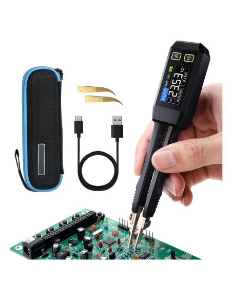 Medidor LCR Tekcoplustd TK508PLUS 10kHz Pinzas Compacto