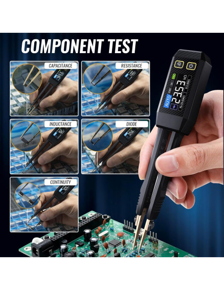 Medidor LCR Tekcoplustd TK508PLUS 10kHz Pinzas Compacto