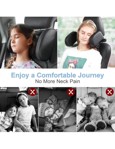 Almohada Ajustable para Reposacabezas C COMCROSFLY - Negro