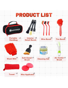 Kit de Detallado de Automóviles MIANYINGR 15 Piezas 2