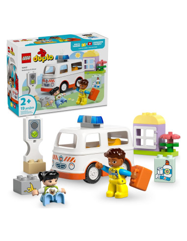 LEGO DUPLO Ambulancia y Conductor 10447 - Juguete Educativo