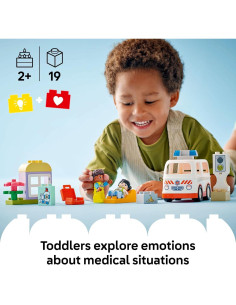 LEGO DUPLO Ambulancia y Conductor 10447 - Juguete Educativo 2