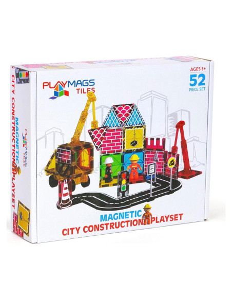 Juego de Azulejos Magnéticos Playmags 52 Piezas STEM