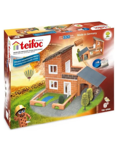 Teifoc Kit de Construcción Villa con Garaje 330 Piezas