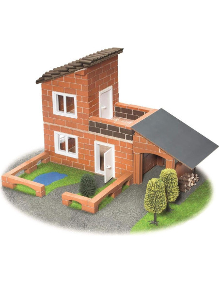 Teifoc Kit de Construcción Villa con Garaje 330 Piezas