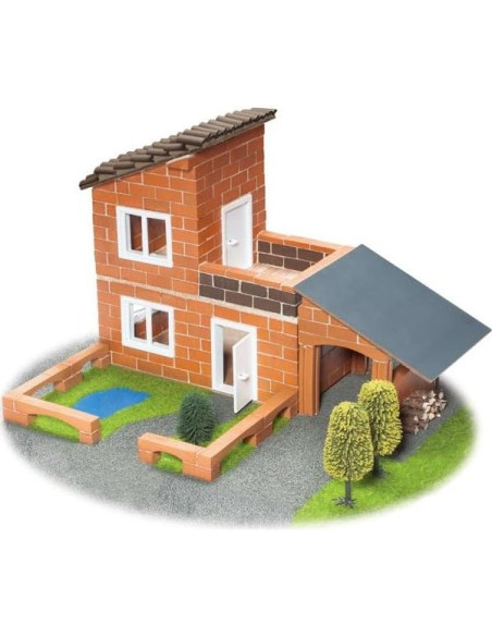 Teifoc Kit de Construcción Villa con Garaje 330 Piezas