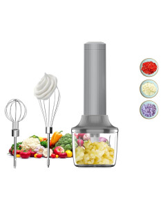 Batidora de Mano Eléctrica Recargable USB 4 Velocidades 300ml