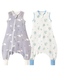 Saco de Sueño 0.5 TOG Algodón Orgánico Oso y Campanilla Talla M