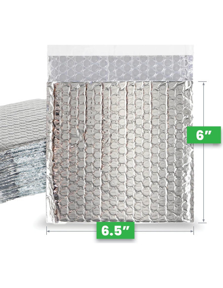 EcoFoil Sobres Térmicos Aislados 15.24x16.51 cm - Paquete de 10