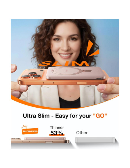 Cargador Portátil Magnético TORRAS EasyGo 5000mAh 22.5W Oro Rosa