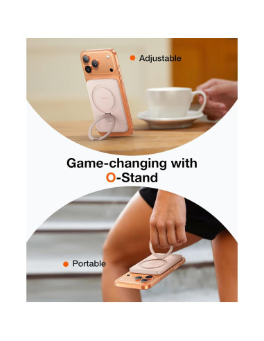 Cargador Portátil Magnético TORRAS EasyGo 5000mAh 22.5W Oro Rosa