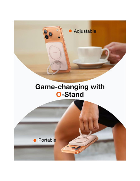 Cargador Portátil Magnético TORRAS EasyGo 5000mAh 22.5W Oro Rosa