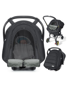 Cubierta de Asiento de Auto Orzbow Invierno Bebé Negra