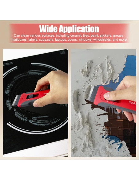 Juego de Raspadores de Cuchilla Fenikara - 2 Piezas con 10 Cuchillas