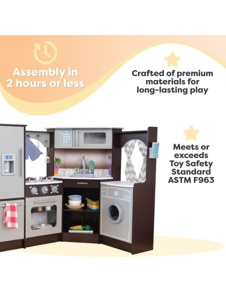 Cocina de Juguete Esquina KidKraft Ultimate Madera Espresso