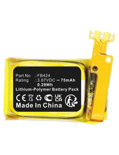 Batería Recargable 75mAh MPF para Fitbit Inspire 3 FB424