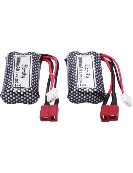 Batería Li-ion 7.4V 800mAh 2S Blomiky para RC Autos y Barcos