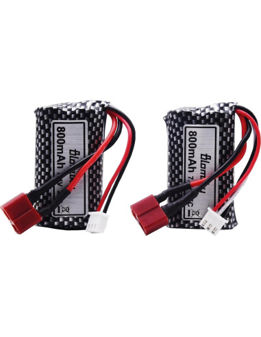 Batería Li-ion 7.4V 800mAh 2S Blomiky para RC Autos y Barcos