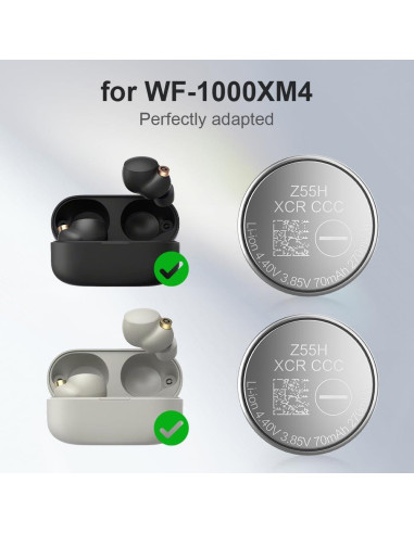 Kit de Reemplazo Batería Z55H para Auriculares Sony WF-1000XM4