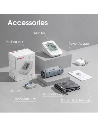 Monitor de Presión Arterial Yuwell YE660E Digital con Voz