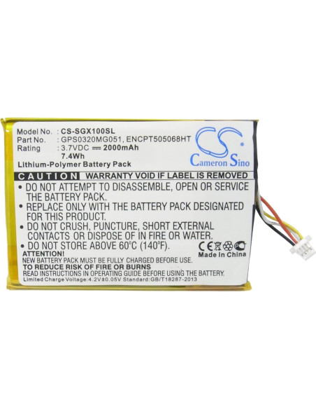 Batería de Reemplazo 2000mAh Enyuly para SkyCaddie SGX SGX-W