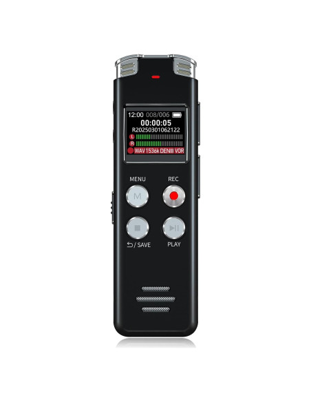 Grabadora de Voz Digital EVISTR L357 64GB Activada por Voz