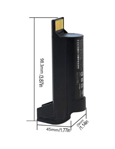 Batería de Reemplazo 3400mAh YUNJOFON para Escáner Zebra DS78