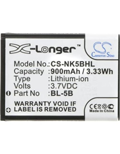 Batería de Reemplazo Li-ion 900mAh para GPS GT102 TK102