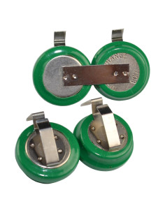 Baterías Recargables Ni-MH HQRP 2-Pack 2.4V 80mAh para Auriculares