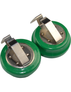 Baterías Recargables Ni-MH HQRP 2-Pack 2.4V 80mAh para Auriculares 2