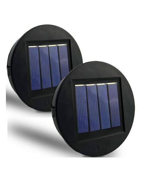Parte Superior de Reemplazo Luz Solar HELESIN 8cm Amarillo Cálido