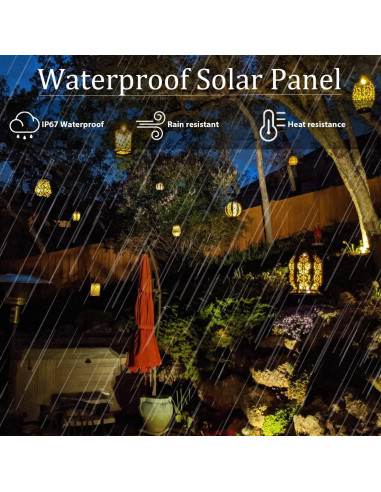 Parte Superior de Reemplazo Luz Solar HELESIN 8cm Amarillo Cálido