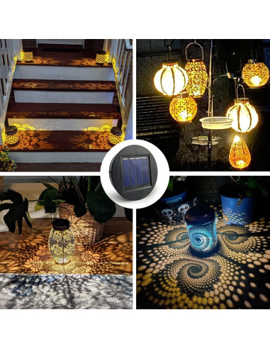 Parte Superior de Reemplazo Luz Solar HELESIN 8cm Amarillo Cálido