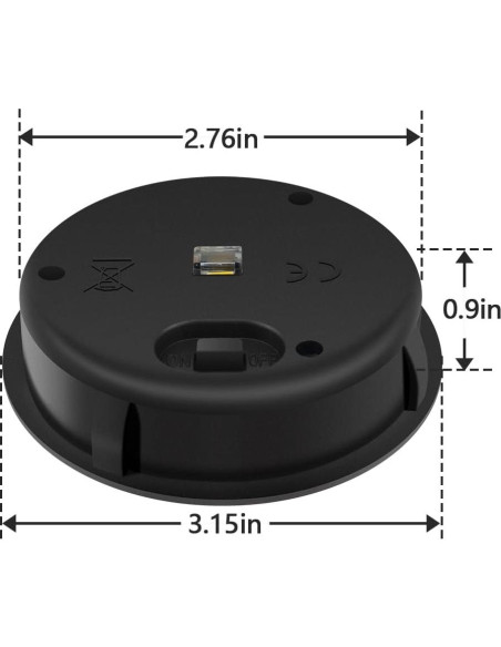 Parte Superior de Reemplazo Luz Solar HELESIN 8cm Amarillo Cálido